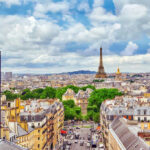 Army Warning: Ditch Zyn Before France Eiffel Tower view with French flag and cityscape.