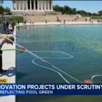 CNN Hypes Algae, Facts Wreck Narrative Algae turns renovated Lincoln Memorial Reflecting Pool green