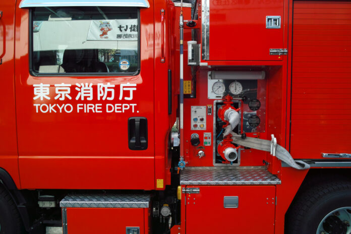 Tokyo,,Japan,-,November,4,,2018:,Red,Fire,Fighters,Truck
