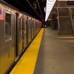 Subway Ambush Nightmare Near Union Square Subway train at an empty underground platform