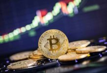 Congress Stalls—Bitcoin’s Safety Net Vanishes Bitcoin coin stack with market chart in background
